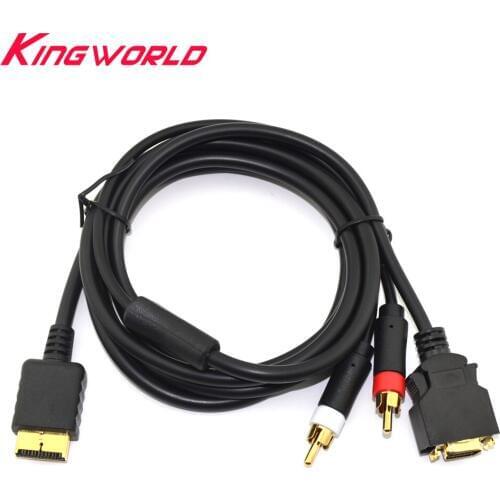 10pcs High quality HDTV D-Video D-Terminal AV Cable for Sony PlayStation PS2 for PS3