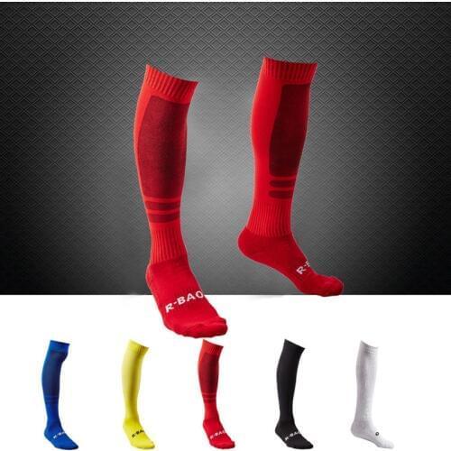 Adults Professional Men Soccer Socks Stocking Sporting Socks Cotton Knee Football Socks Breathable Absorbent Running