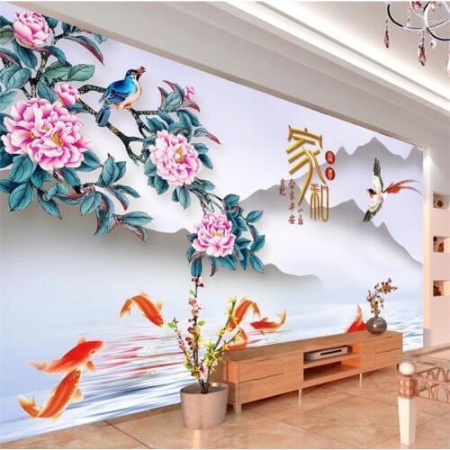 Wellyu papel de parede 3d Customized large murals, stylish home improvement and rich azaleas, landscape wall wallpaper