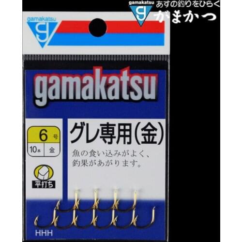 Japan Imported Gamakatsu Fishing Hooks Golden Sharpened Raft Fishhook High Carbon Steel Barbed Hook Pesca Carp Fishing Tackles