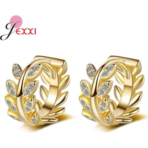 New Arrival 925 Sterling Silver Bold Hoops Earrings for Women 18K Gold Plated Circle Earrings Wedding Engagement Jewelry