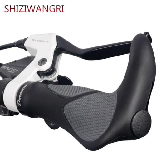 1 Pair Lockable Cycling Grips Bicycle Handlebar Bike Grips Bicycle Handle Bar End Plugs MTB TPR Rubber Parts Bike Accessories
