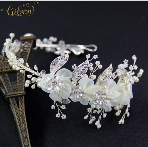 Free Shipping Forest Fairy Cute Wedding Flower Headband Hair Band Party Girls Hair Jewellery Tiara