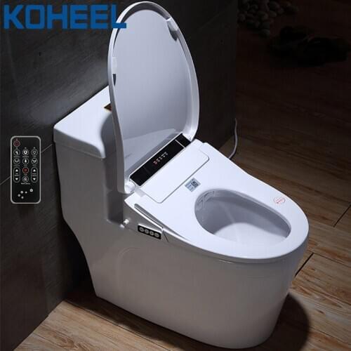 Bidet Cover LCD 3 Color Intelligent Toilet Seat Elongated Electric Smart Bidet Heating Sits Led Light Wc