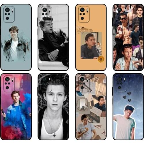 Black tpu Case For Xiaomi Redmi 9T Case Redmi Note 9T Note 10 Pro Case Tom holland