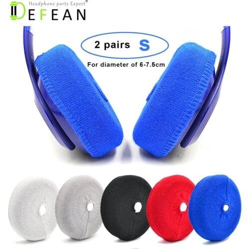 Defean Replacement 2 Pairs Flex Fabric Headphone Ear pads Covers for Beats solo 2 / 3 wired /wireless headphone