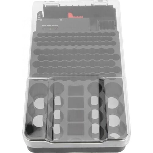 Battery Holder, Multi-Functional 104 Grids 3 Lights Battery Storage Case Organizer Container Box with Battery Tester