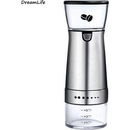 Electric Coffee Grinder USB Rechargeable Automatic Coffee Machine Portable Powder Coffee Grinder Ceramic Core-grinding Kitchen