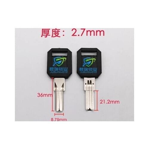 JF028 For Semicircle double row key embryo Length 36mm (10pcs) Free Shipping