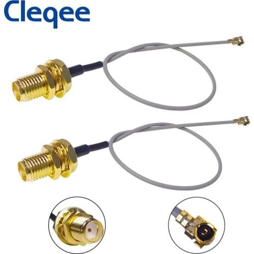 JXSINONE 2PCS U.FL/IPX IPEX UFL To SMA Female Antenna WiFi Pigtail RF Cable 15cm For Wireless Routers, Mini PCIe Cards