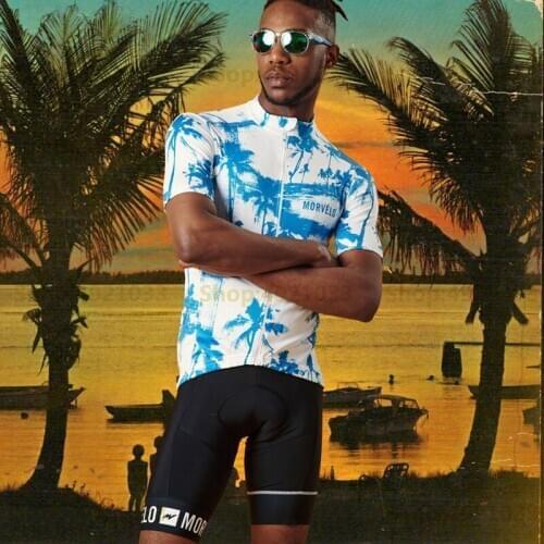 Morvelo Team Cycling Suit Men 2020 Newest Bicycle Clothing RBX Cycle Jersey And Gel Pad Bib Shorts MTB Light Racing Sport Kit