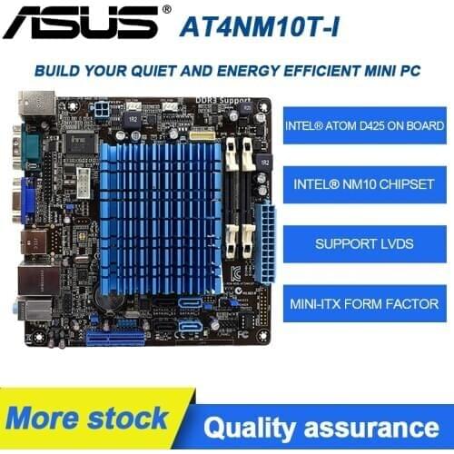ASUS AT4NM10T-I Integrated Atom D425 CPU MiNi PC Motherboard RAM DDR3 2GB Mini ITX Desktop Motherboard Set