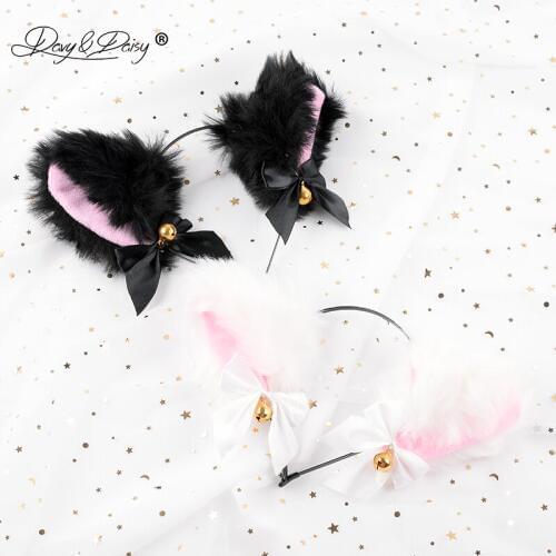 DAVYDAISY Cute Fox Cat Ears Sexy Cosplay Bell Headband Fox Ear Role Play Fancy Party Erotic Toys Sex Accessories for Women AC265