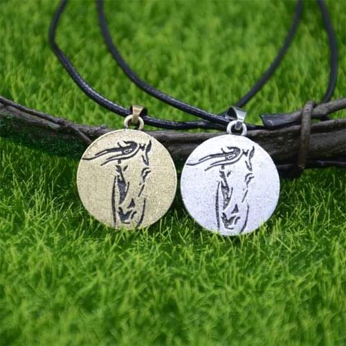 Nostalgia Horse Pendant Necklace Animal Jewelry Vintage Colier Femme 2020