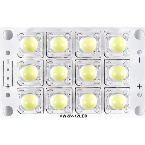 New DC 3V 5V 12 LED Super Bright White Piranha LED Circuit Board LED Lights Light Yacht