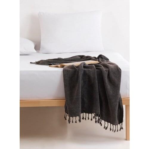 Flat color Natural cotton Double Bed Sheet Set 160x200cm Natural cotton Bed Sheet Set