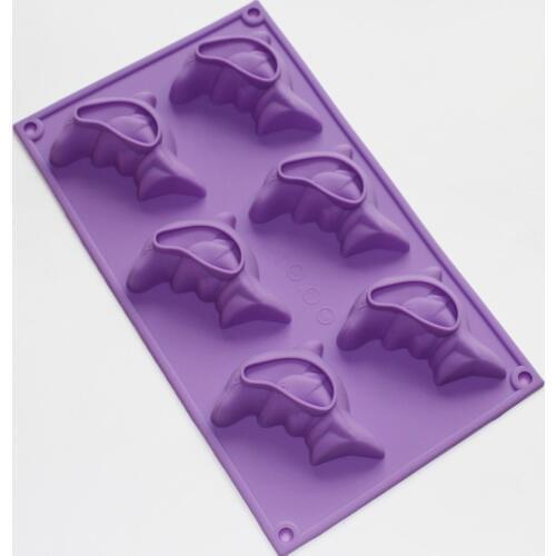 Lovely Pair of Dolphins Soap Cake Chocolate Jelly Cookies Silicone Mold Pan