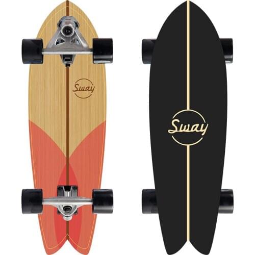 Professional Skateboarder CX7 Land Surfing Skateboard Men Cruise Truck Ski Training Skate Board Big Fish Skateboard