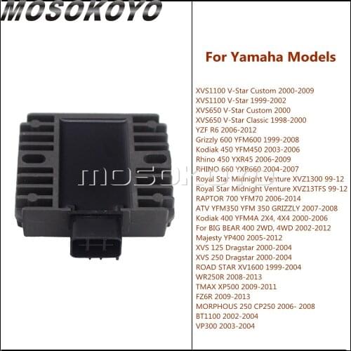 For Yamaha TMAX XP500 Scooters Motorcycle Regulator Voltage Rectifier For Yamaha BT1100 VP300 MORPHOUS 250 CP250 2002-2013
