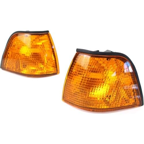 Corner Light Lens Replacement Yellow Amber Indicator Lamp Fit For Side Corner Signal Light Fit For BMW E36 3 Series 1992-1998