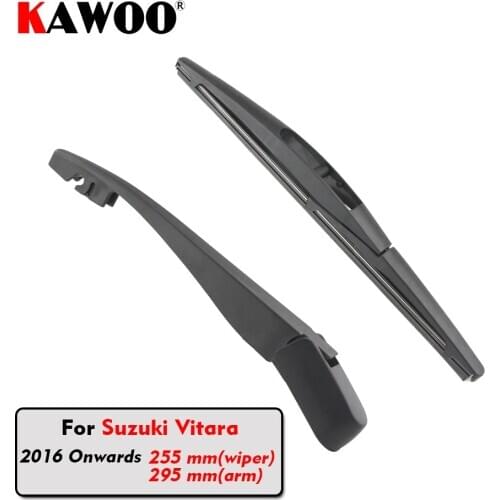 KAWOO Car Rear Wiper Blade Blades Back Window Wipers Arm For Suzuki Vitara Hatchback (2016 Onwards) 255mm Auto Windscreen Blade