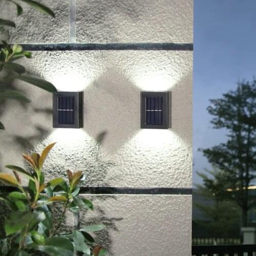 LED Solar Light Outdoor Solar Lamp Powered Sunlight Waterproof Light-sensitive Switch for Garden Decoration Lights Up and Down
