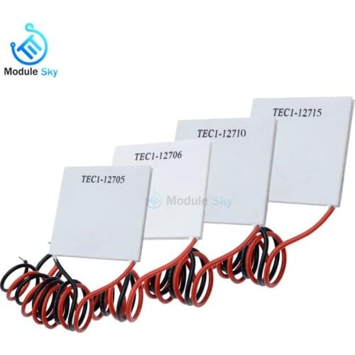 TEC1-12705 TEC1-12706 TEC1-12710 TEC1-12715 Thermoelectric Cooler Freeze Peltier Module 40*40MM 12V