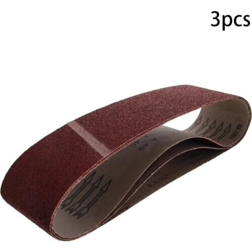 Utoolmart New 3pcs/4pcs/6pcs Sanding Belt 4 Inch x24 Inch Size Alumina Grinding Abrasive Belt High Strength 40/60/80/100 Grit