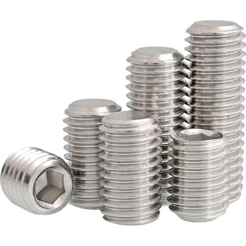 Stainless Plain Cup Point Grub Screws - Set Screw Hex Socket Set Screw M3 M4 M5 M6 M8 M10