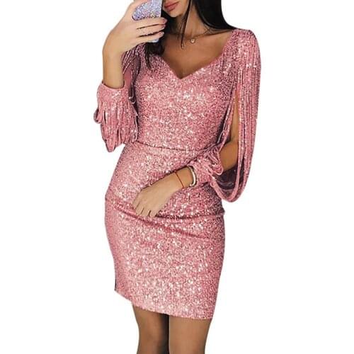 Party dresses Sequins Glitter Mini Glitter Women Dress for Dating Elegant dresses for women Black xxxl party wear vestidos