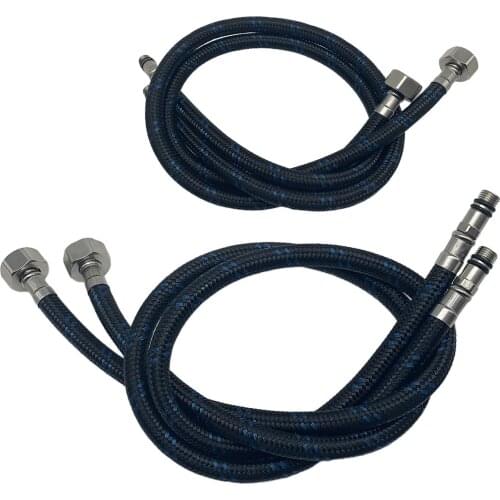2 Pieces Solid Brass Faucet Power Connector Braided Hose M10