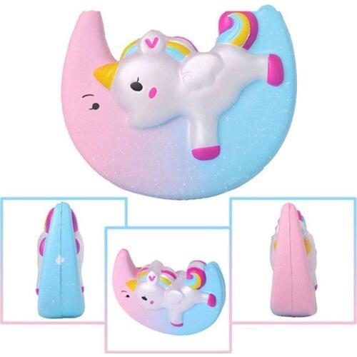 20PCS Galaxy Jumbo Moon Unicorn Slow Rising Squishy Kid Toy Collectibles Soft Cute Cookie Bread Wholesale Gift
