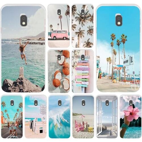 36alifornia trees Beach Surf Trave Soft Silicone Tpu Cover phone Case for Samsung Galaxy J2 J3 J4 J5 J6 J7 Prime 2016 Plus 2018
