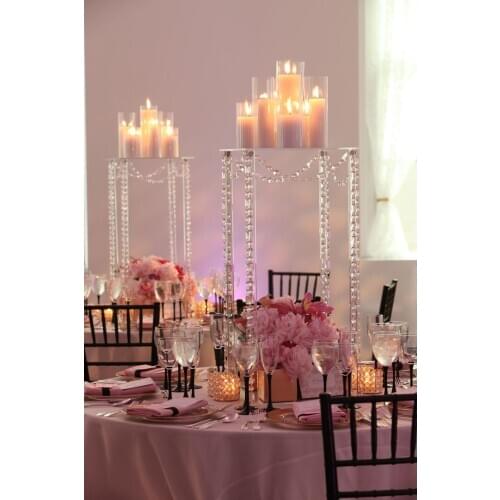 60cm Tall Table Centerpiece Square Table flower stand flower holder Party Decoration