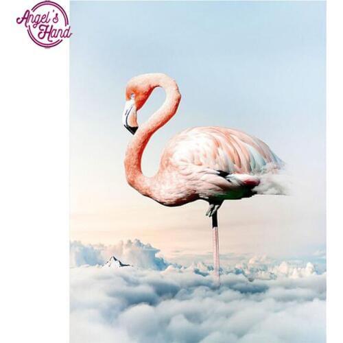 5d diy diamond painting cross stitch 3d diamond embroidery kits Flamingo 3d picture diamond mosaic Home Decor wall art painting