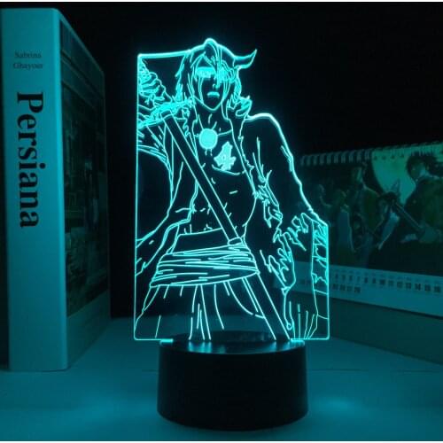 Anime 3d Lamp Bleach Ulquiorra Cifer for Bedroom Decor Nightlight Cool Birthday Gift Acrylic Led Night Light Bleach