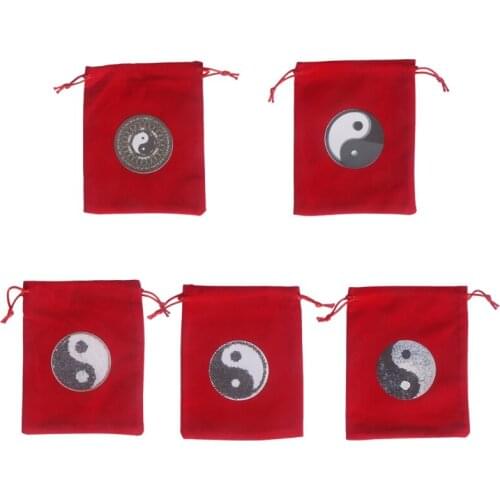 Velvet Tarot Card Storage Bag Jewelry Flannel Bag Board Game Card Mini Drawstring Package Game Tarots Storage Bag N0PC