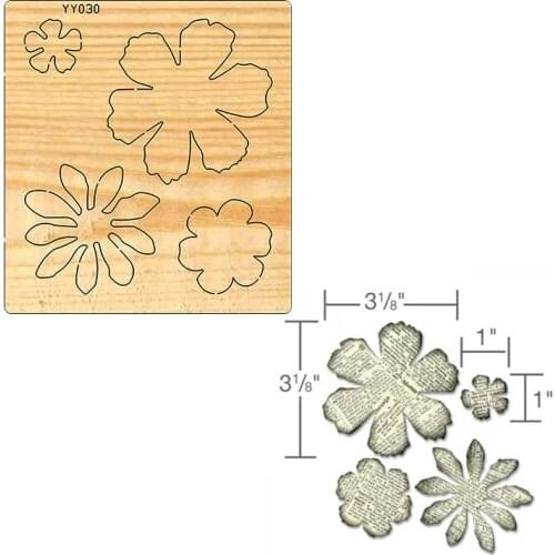 Decorative flower wooden dies Suitable cutting machines on the marketLarge Die Cut, Bundle of FlowersDie Cut, Florals