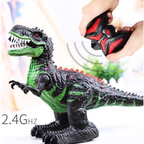 Childrens Electric Simulation Animal Dinosaur Toy Model Remote Control Tyrannosaurus King Size Walking Dinosaur Boy Toy Gift