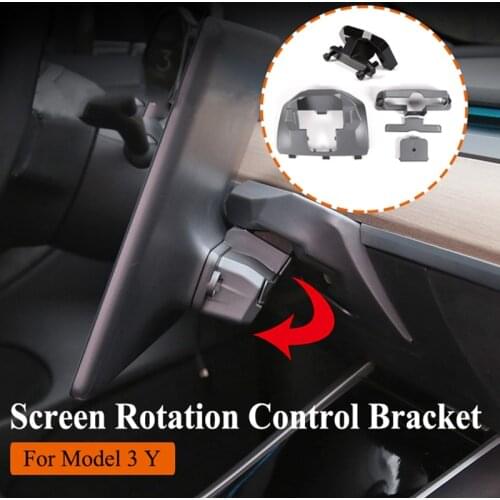 For Tesla Model 3 Y 2017-2020 Center Navigation Screen Rotation Mount Holder Turn Left and Right Car Modification