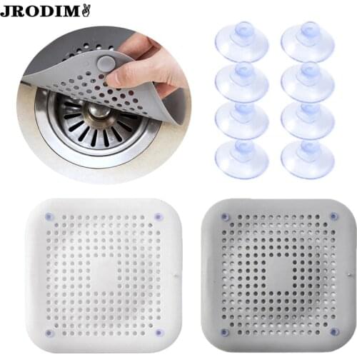 Kitchen Sink Filter Screen Bathroom Floor Drain Hair Stopper Silicone Bathroom Floor Kitchen Sink Cover New Sink Strainer