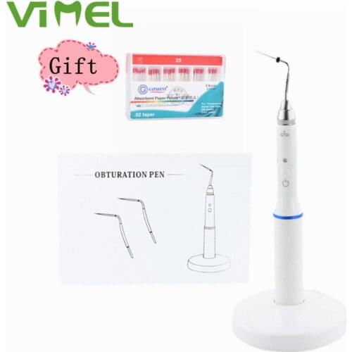 Hot Sale Dental Cordless Wireless Gutta Percha Obturation System Endo Heated Pen With 1 PACK Moisture Absorbing paper Point