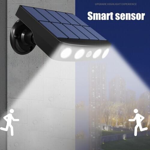 Induction Smart Sensor Solar Lamp Home Garden Lawn Garden Waterproof Outdoor Security Wall Lamp Lighting