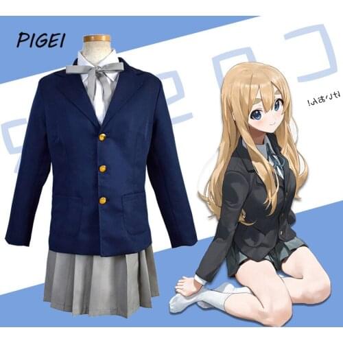 Anime Hirasawa Yui Cosplay Costumes Coat Shirt Skirt Full Sets Halloween Girls Akiyama Mio Role Play School Sailor Suits Women