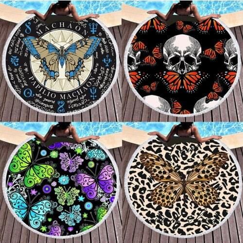 Creative butterfly pattern Bath towels Beach mat Bath towel miraculous For home towel microfiber towel large beach towels Towel