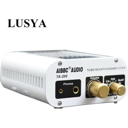LUSYA HiFi Bluetooth 5.0 12AU7 Valve Tube Preamplifier Stereo Audio Headphone AMP XMOS ES9038 DSD DAC Balanced Preamp T1324