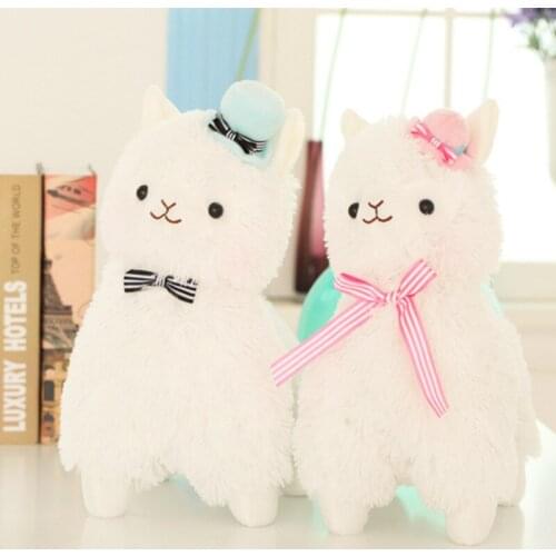 Lovely sheep doll Plush Toys Cartoon Alpaca stuffed toy Baby Sleeping Appease Doll Kids Gifts Photography Props Girl Room Decor