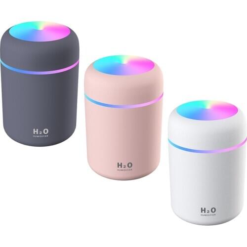 300ML Mini Humidifer Aroma Essential Oil Diffuser with LED Lamp USB Mist Maker Aromatherapy Humidifiers for Home Car