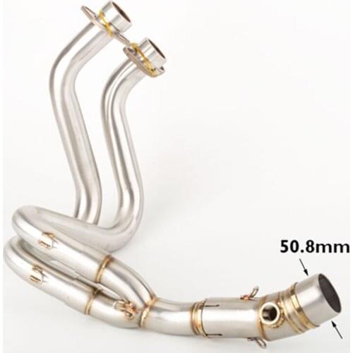 Motorcycle modified exhaust muffler middle link pipe for ER6N ER6F 2012-2016 Z650 2012-2020
