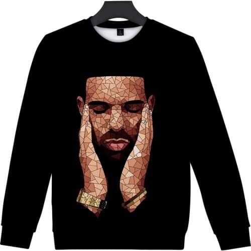 Hip Hop Men/women Fashion Drake Sweatshirt Kind of Hot-selling 2020 Tops Hatless Sweatshirt 3D Capless Autumn Winter Full Print